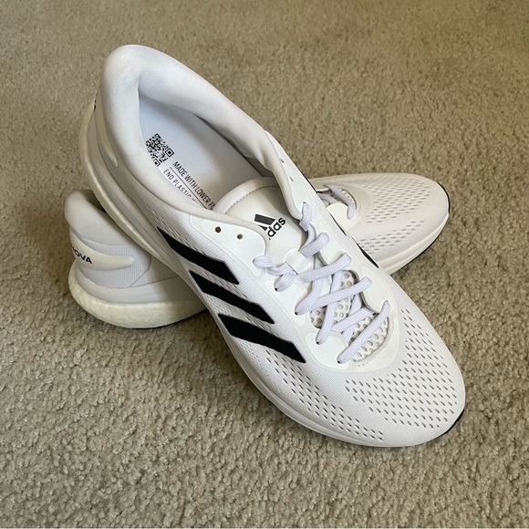 NEW Adidas Supernova 2 Running Shoe Mens Sz 12.5 white black brand new with tags - Picture 2 of 6